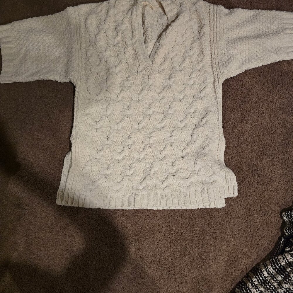 Anthropologie cream pullover